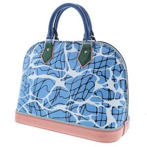 Louis Vuitton Handbag Aqua Epi Blue Alma